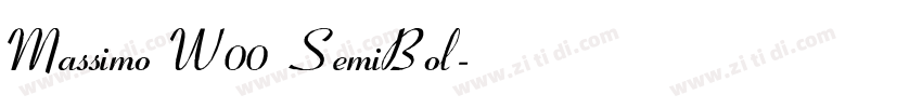 Massimo W00 SemiBol字体转换 Massimo W00 SemiBol字体转换